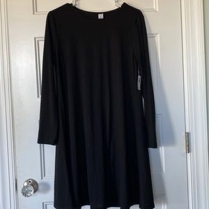 Black long sleeve dress Old Navy size M